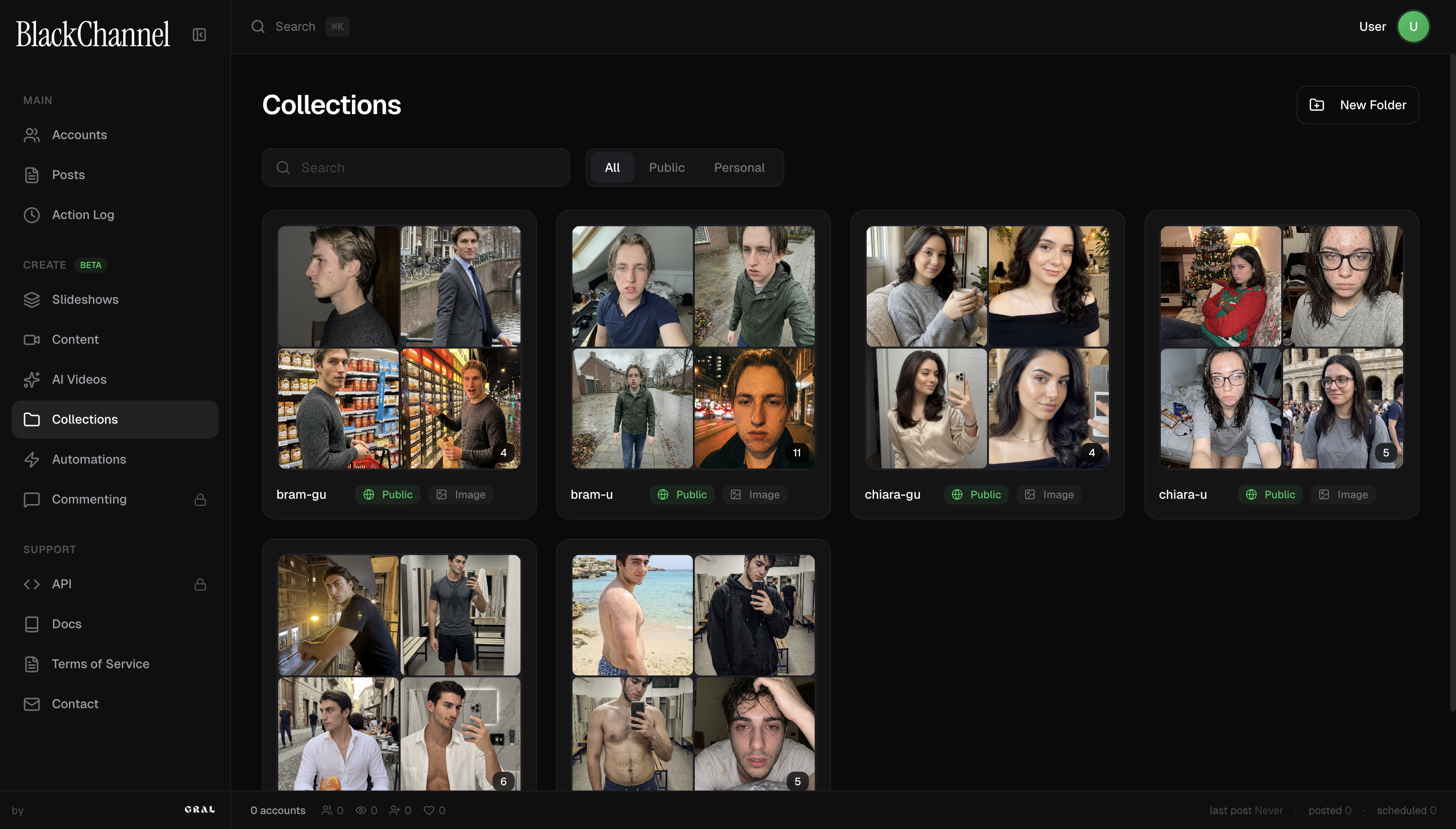 Blackchannel hyper-specific personas