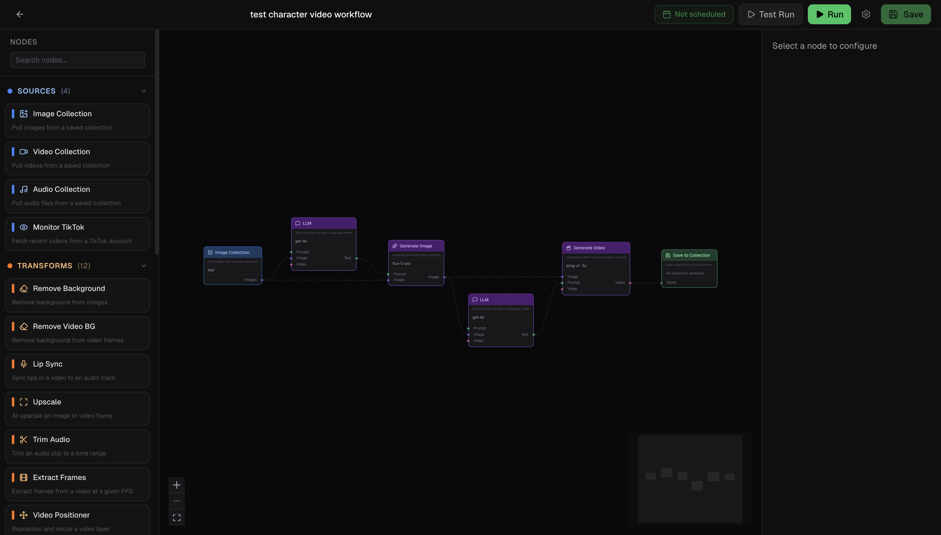 Blackchannel workflow builder